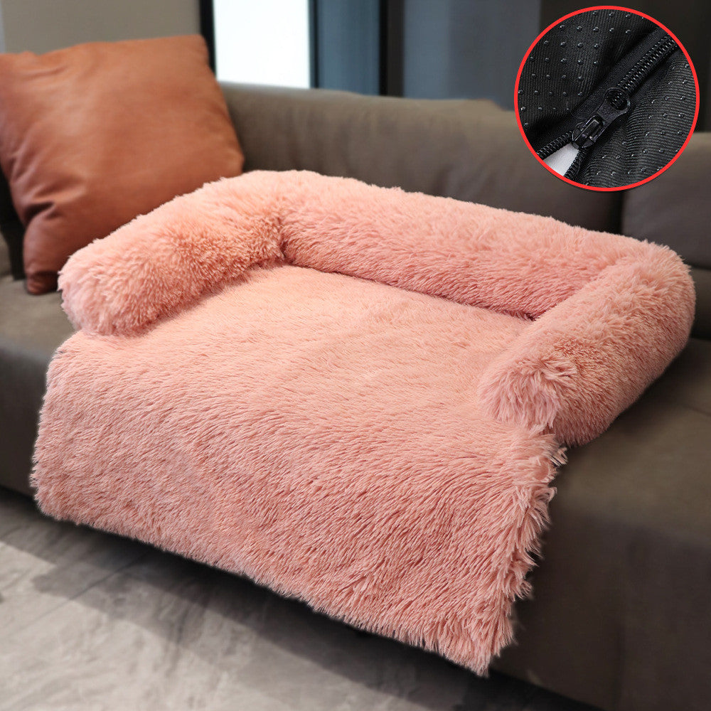 Removable Pet Dog Mat Sofa Dog Bed Soft Pad Blanket Cushion Home Washable Rug Warm Cat Bed Mat For Couches Car Floor Protector