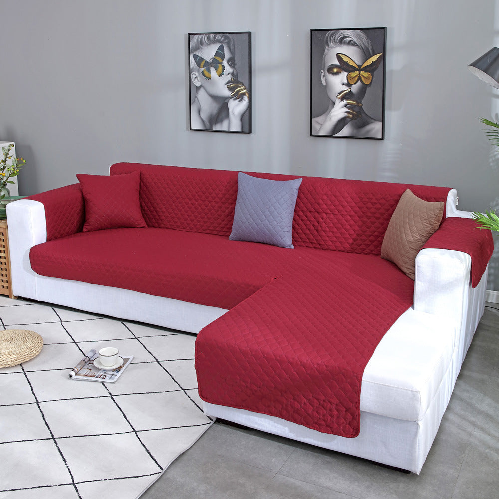 Cross-Border Hot-Selling Left And right Chaise Longue Universal Combination Sofa Cover Amazon With Integrated Waterproof Pet Sofa Cushion