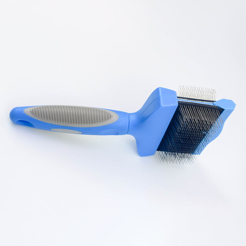 Pet Self Cleaning Hair Brush Cleaning Pets Supplies Cat Double Sided Soft Comb